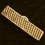 Close up of gold earring