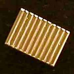 Close up of gold earring