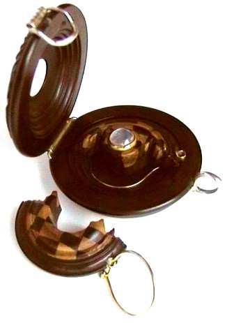 pendant containing earrings