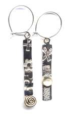 1x5 white moonstone earrings