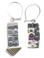 2x4 amethyst earrings